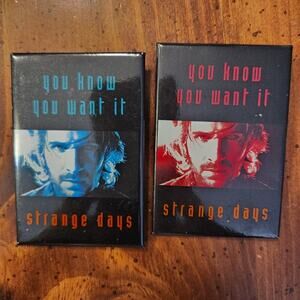 1995 James Cameron's "Strange Days" Movie Pin Set of 2, Brand New‎